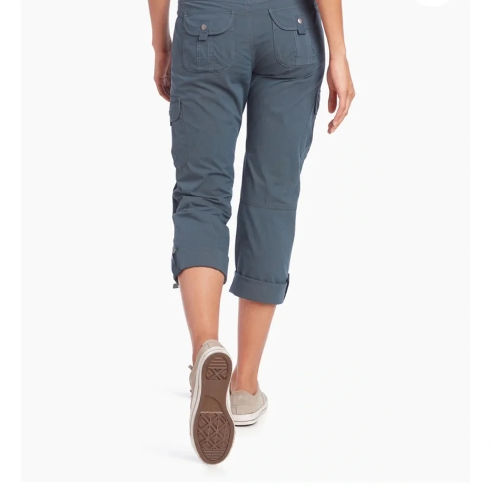 Kuhl Splash Roll Up Pants in Metal Blue. EUC. UPF 50. Quick dry. Hiking. - Picture 2 of 16